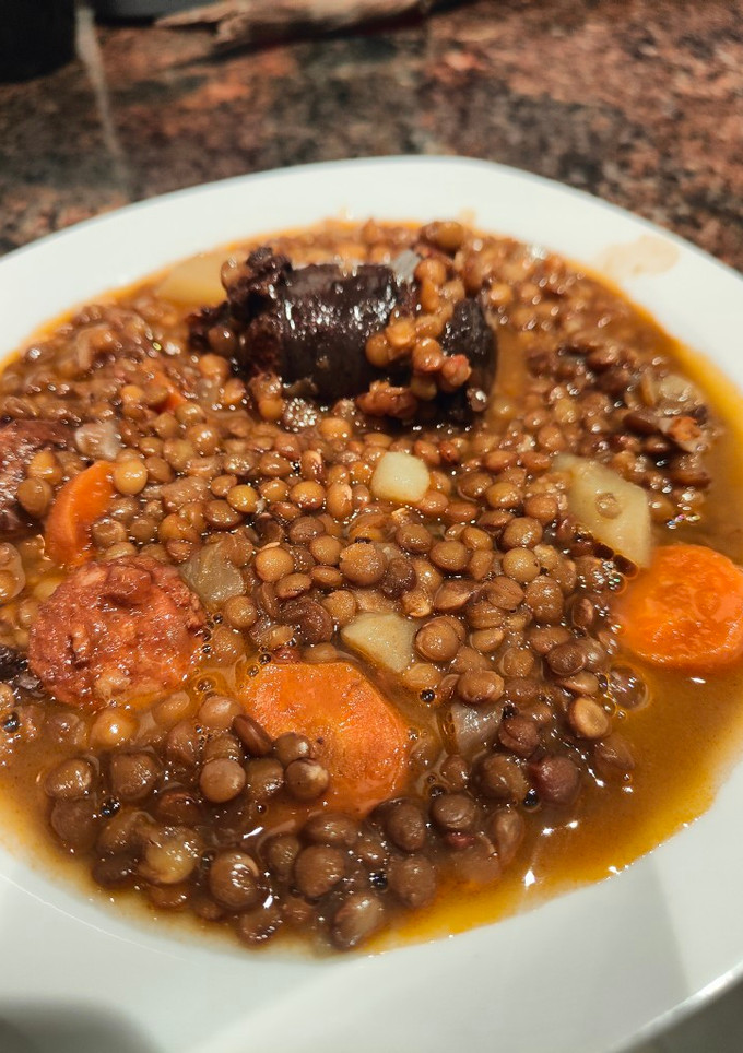 Una foto de Lentejas con chorizo