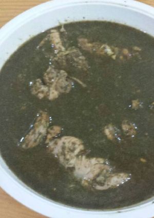 صورة لوصفة ملوخيه بالدجاج