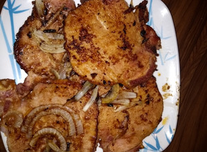 Una foto de Chuleta Ahumada a la BBQ casera