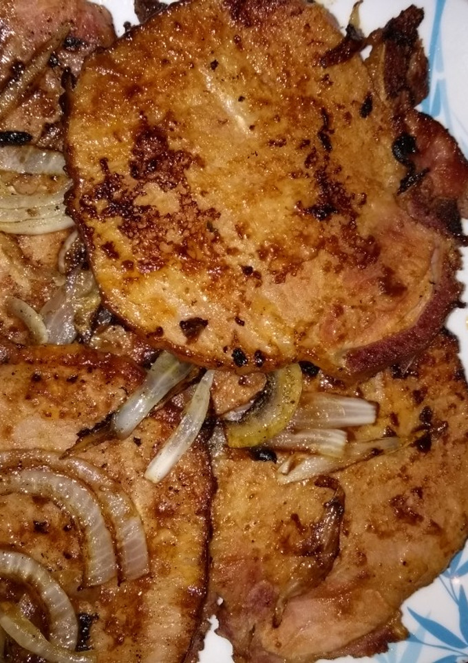 Una foto de Chuleta Ahumada a la BBQ casera