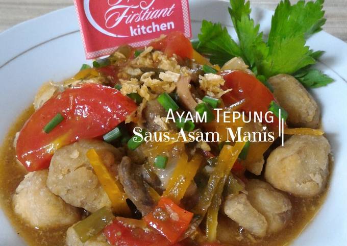 Resep Ayam Tepung Saus Asam Manis Oleh Nancy Firstiants Kitchen Cookpad