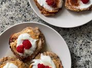 Una foto de frambuesas desayuno