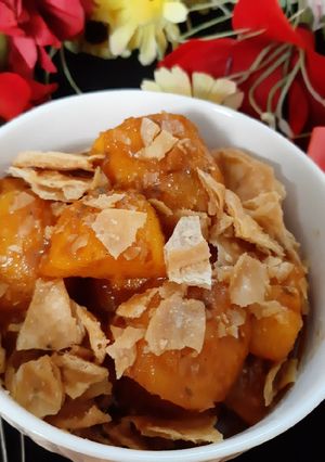 A picture of Khatiwari khattay aloo.