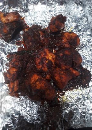 Foto resep Ayam Panggang Kecap daun kunyit