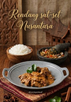 Foto resep Rendang Sat-set Nusantara