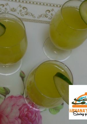 A picture of Cucumber and lemonade.