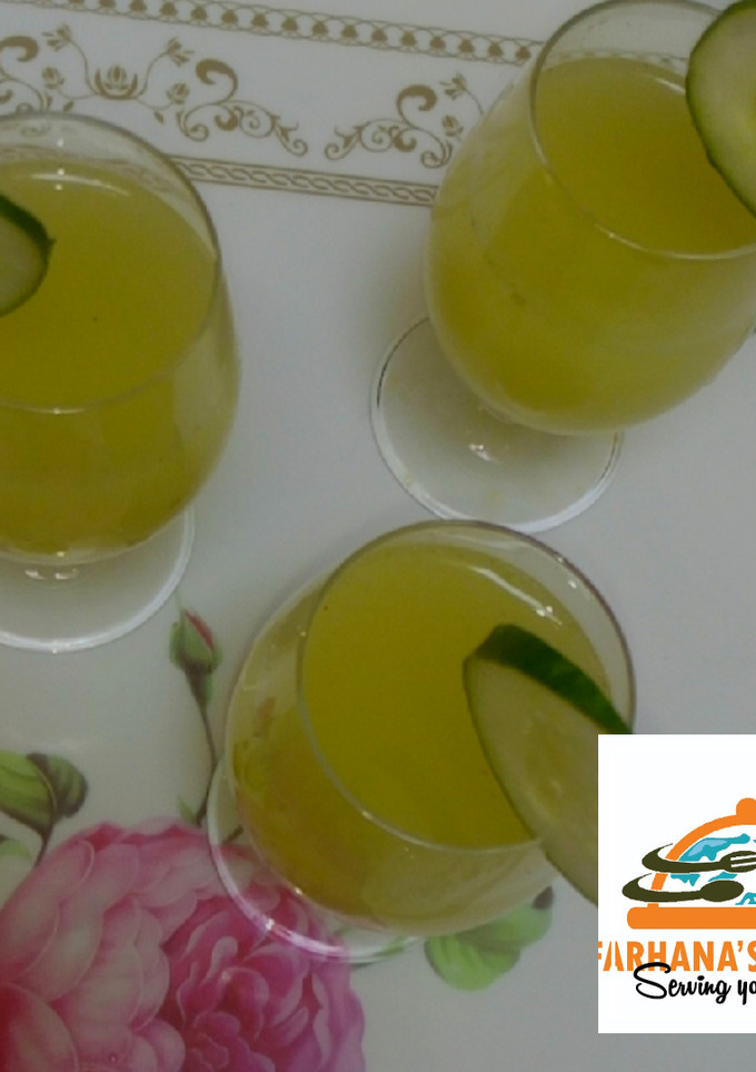 A picture of Cucumber and lemonade.