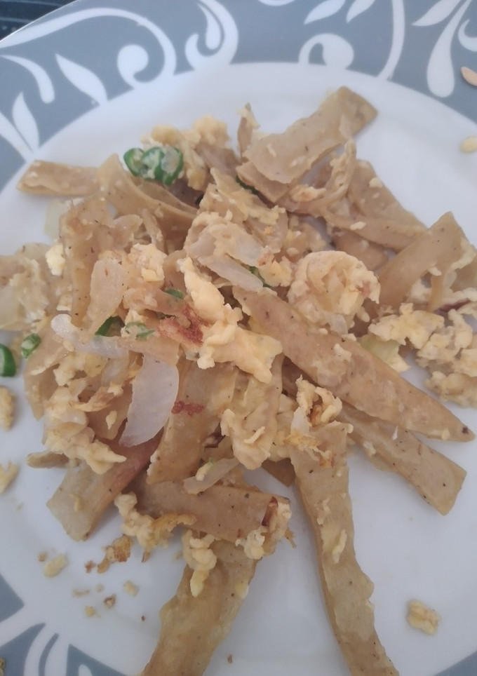Una foto de De desayuno: huevos con tortillas