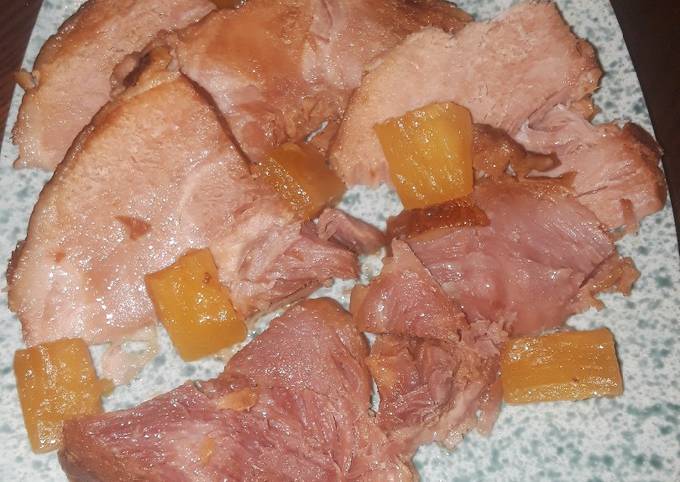 Steps to Prepare Speedy Slow Cooker Sweet Ham