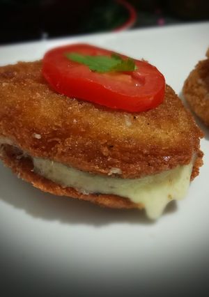 A picture of Cheesy potatoes (non baked).