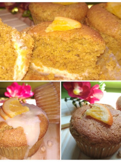 Una foto de Muffins de garbanzos con chocolate blanco y curry