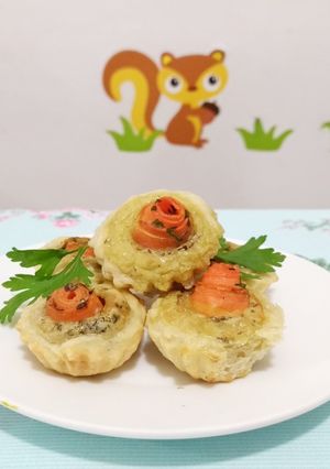 Una foto de Mini tartitas de zanahoria