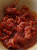 Chicharrón en salsa de chile Morita.ॐ 🇲🇽