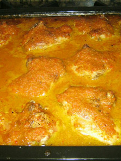 Una foto de Pollo a la naranja