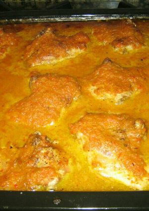 Una foto de Pollo a la naranja