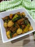 Otot Sapi & Telur Puyuh Tumis Cabai Ijo