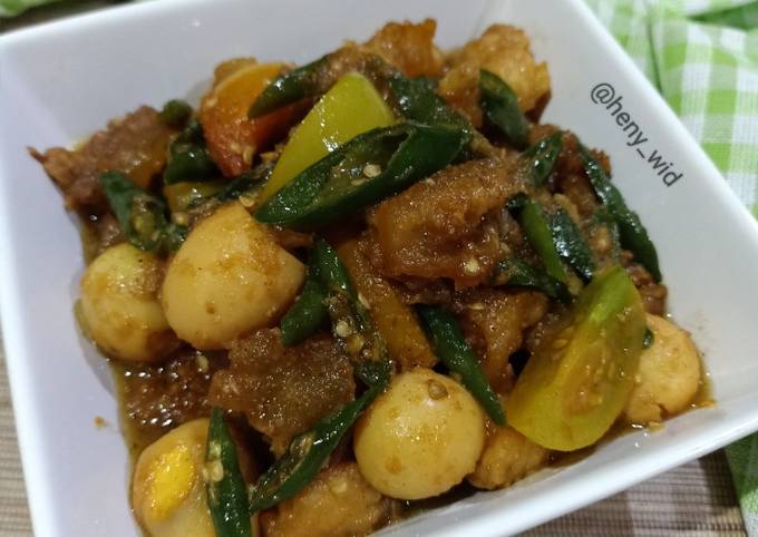 Resep Otot Sapi & Telur Puyuh Masak Cabe Ijo oleh Heny Widiastuti - Cookpad