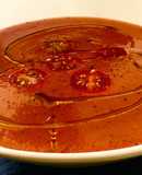 Sopa fría de tomate y cerezas