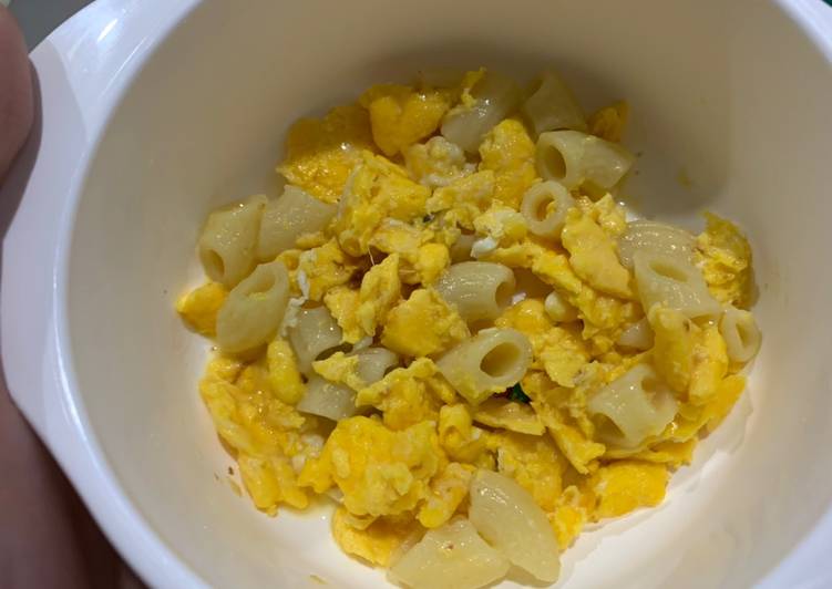 MPASI 9 Bulan Snack Orak Arik Telur Macaroni