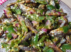 Foto resep Ikan bilis cabe ijo ikan bilih cabe hijau