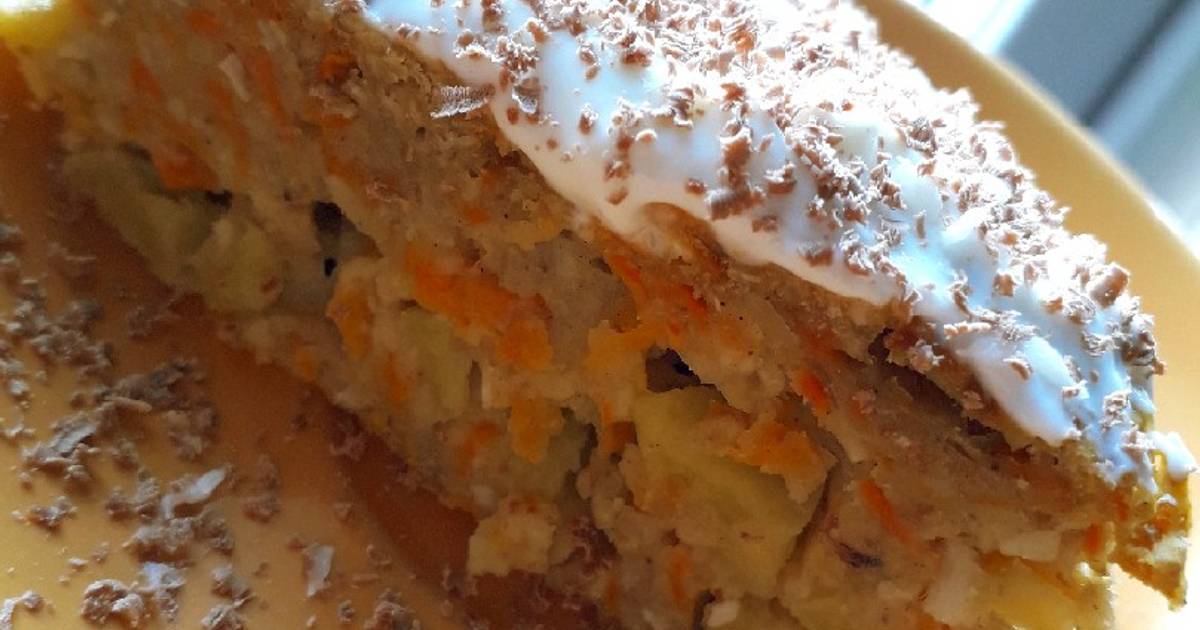 Пирог с морковкой рецепт и яблоком