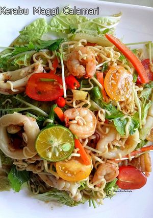 Gambar Kerabu Maggi Calamari