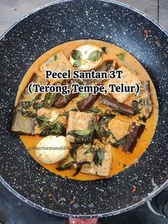 Foto resep Pecel Santan 3T (Terong Tempe Telur)
