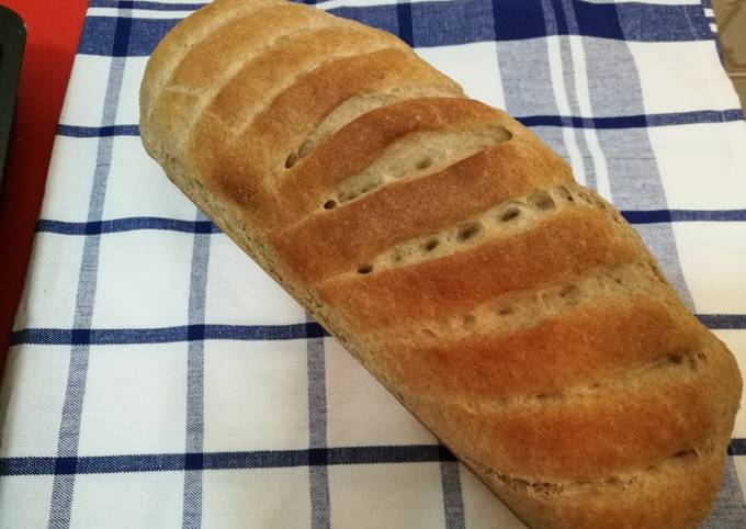 Teljeskiőrlésü kenyér recept foto