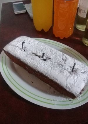 Una foto de Pudín húmedo de peras y nueces