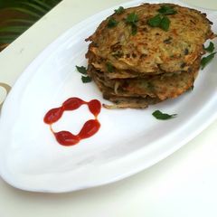 A picture of Potato pancakes.