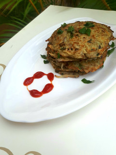 A picture of Potato pancakes.