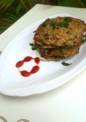 A picture of Potato pancakes.