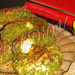 A picture of Palak Chole Cheese Fitters......Baked.