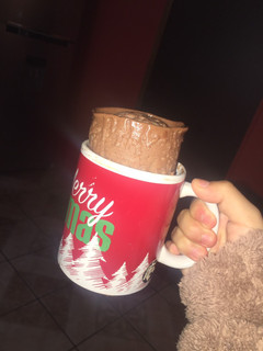 Una foto de Brownie en taza