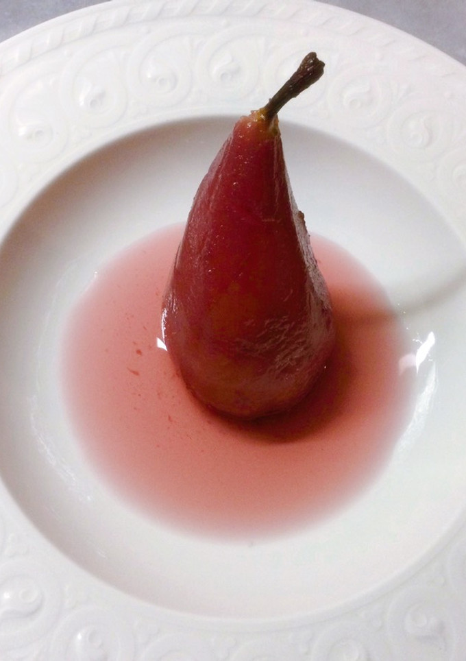 Foto di Pere al vino rosso