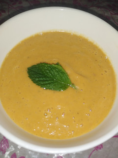 A picture of Pumpkin soup.