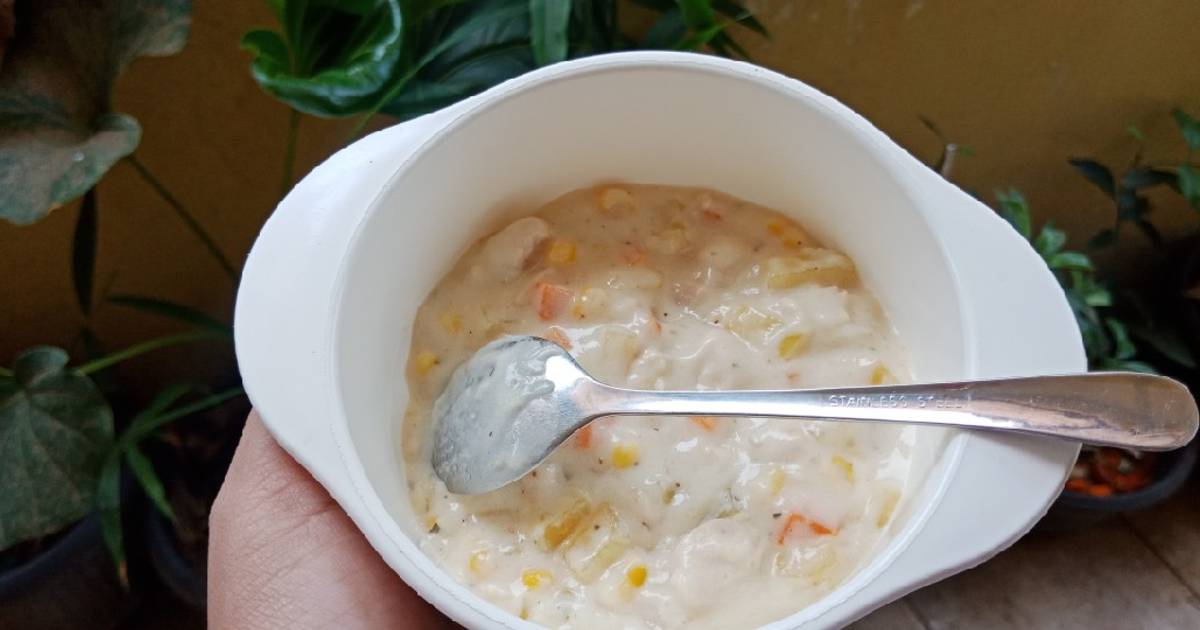 Resep Cream soup (MPASI 13m) oleh Vizta Angelina Cookpad