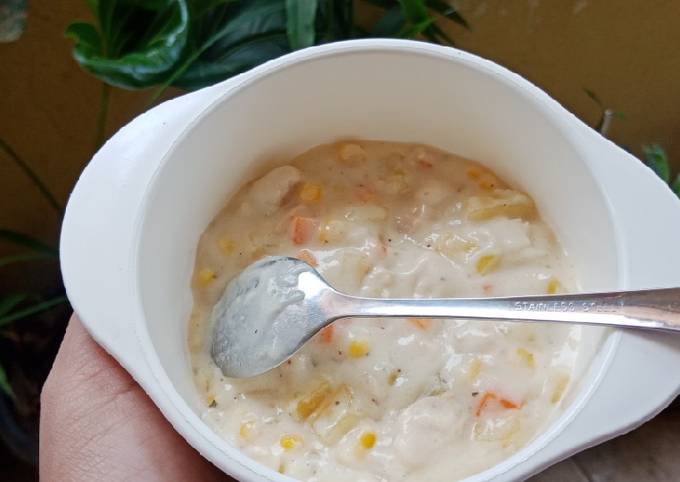 Resep Cream soup (MPASI 13m)