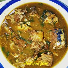 A picture of Nsala soup.
