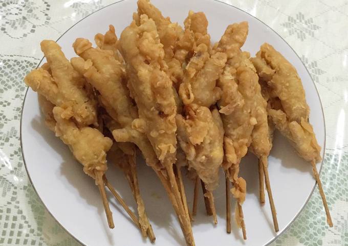 Resep Sate cepung (ceker tepung) oleh Nel Minel - Cookpad