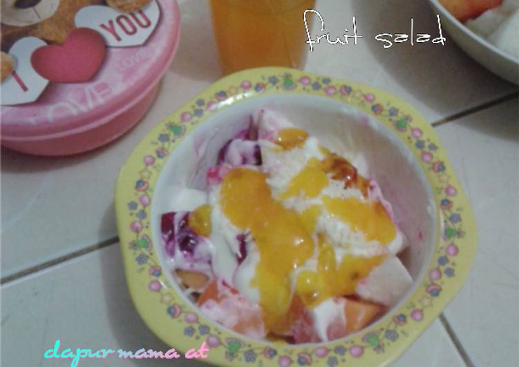 Salad Buah Saus Jeruk #saladaction