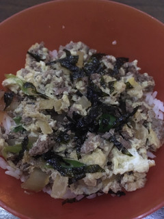 Foto resep Beef Donburi (beef and egg ricebowl