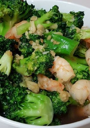 Foto resep Brokoli cah udang