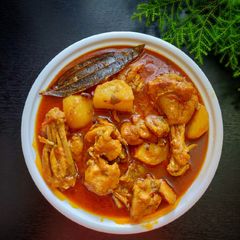 Odia style Chicken aloo curry A picture of Odia style Chicken aloo curry.