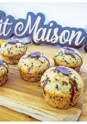 Une photo de Muffins bananes chocolat