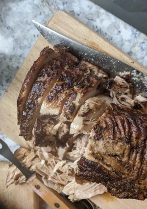 A picture of Slow cooked pork tenderloin.