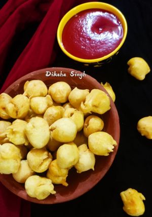 A picture of Besan ki bari.