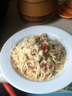 Una foto de Fideos con atún