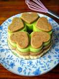 Bolu Susu Lembang Lapis Pandan Kopi (Tanpa Mixer)