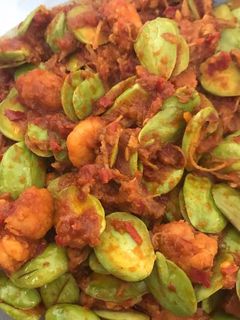 Foto resep Pete udang Balado
